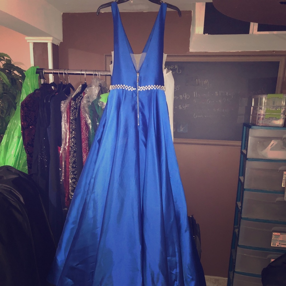 Sherri Hill Royal Blue Aline dress